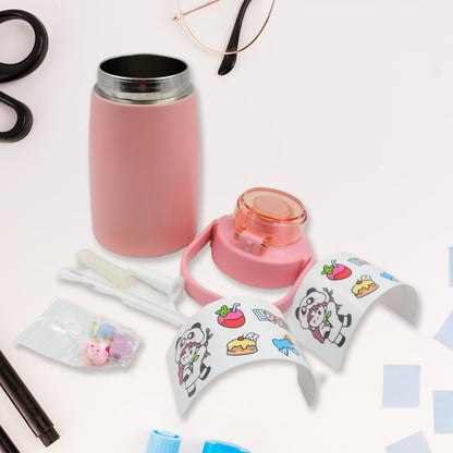 Stainless Steel Vacuum Insulated Water Bottle with Handle & Sticker (700 ML) Your Brand