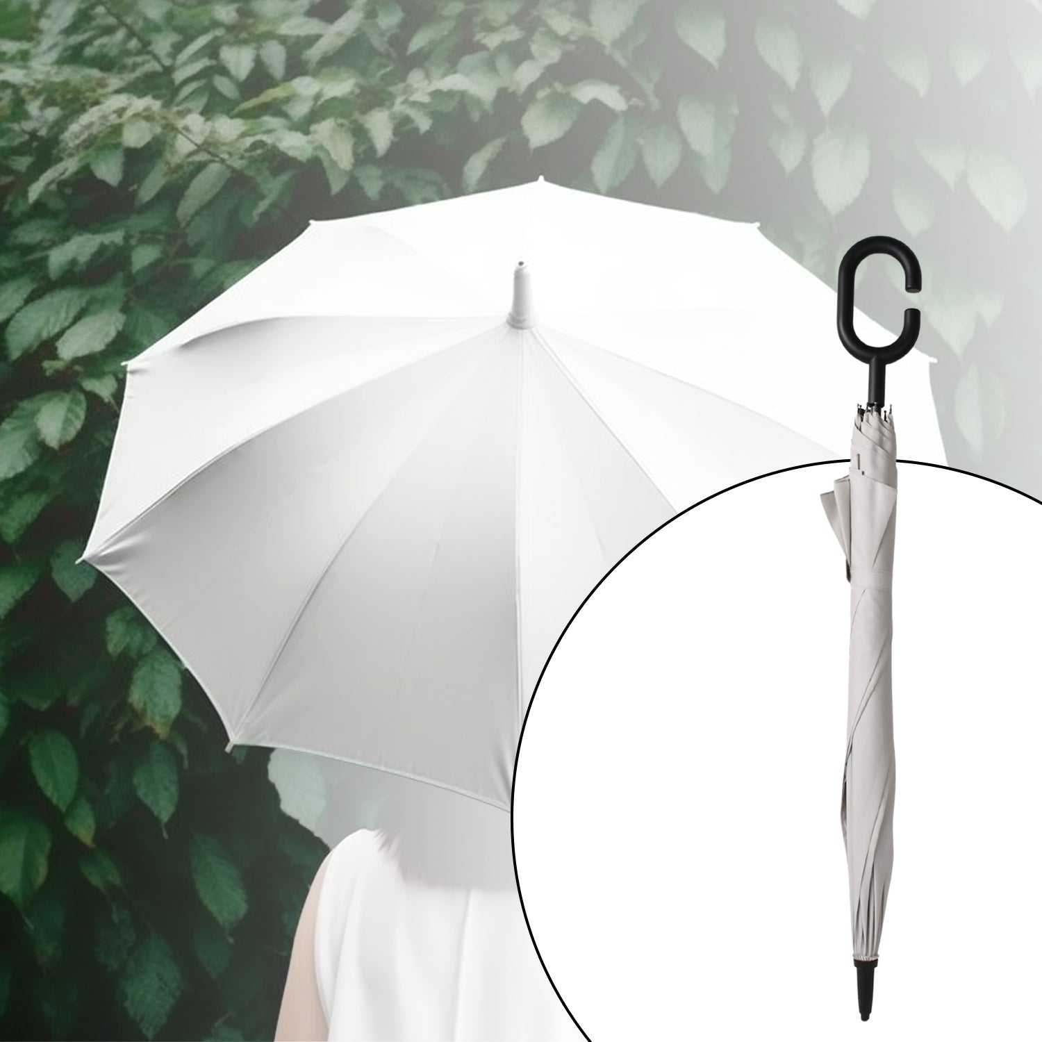 8551 Umbrella Summer Sun and Rain Protection Foldable Cute Umbrella & C-Shaped Handle || UV Protection Rain Sun Umbrella || Travel Accessories || Umbrella for Children, Girls, and Boys (1 Pc / Mix Color) Your Brand