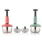 Quick push chopper, stainless steel, 800ml for fruits & veggies