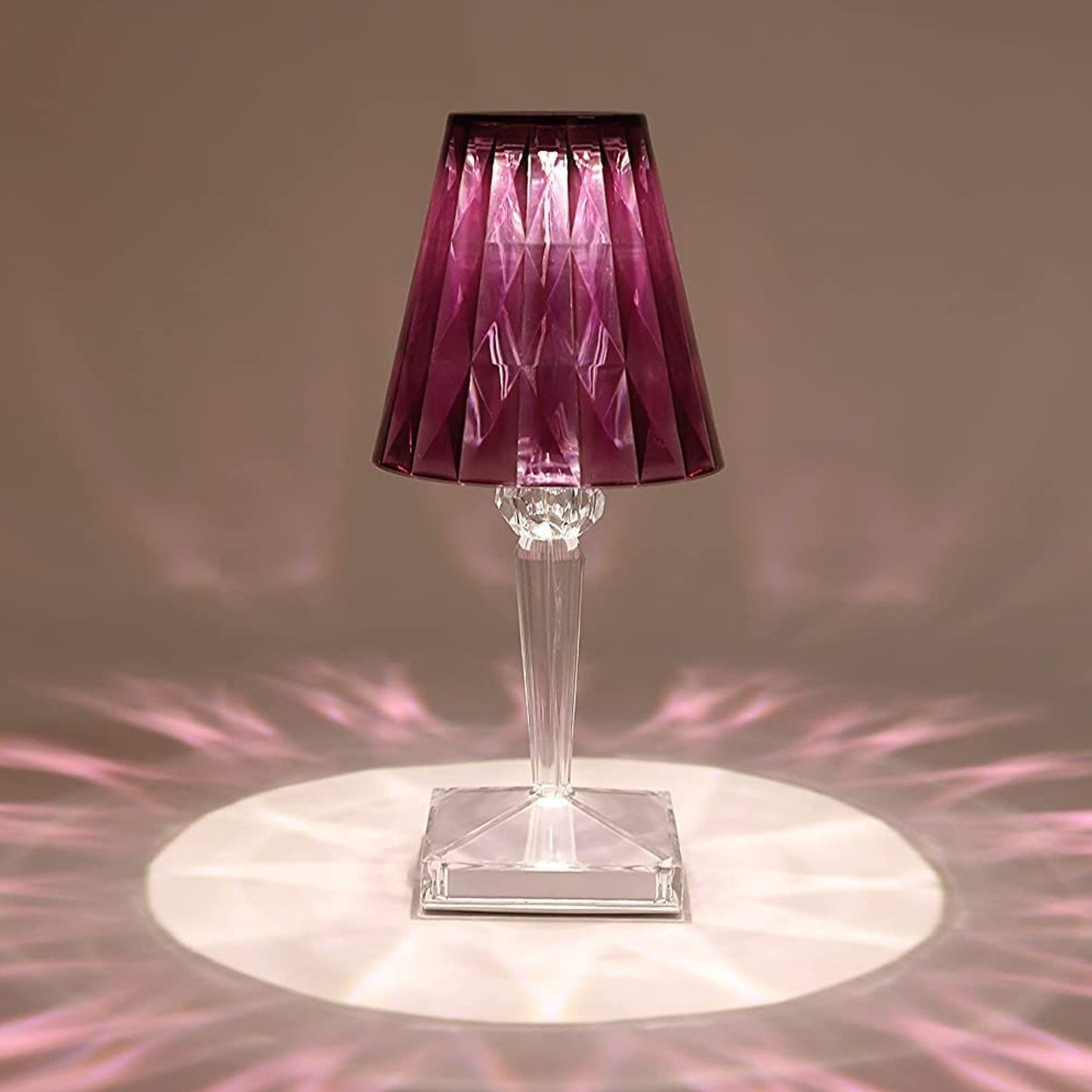 Romantic Crystal Table Lamp, Diamond Lamp, 16 Colors, 6 Brightness Level, Touch / Remote Control Switch, SUB Charging, Lampshade Night Light, Bedroom Bedside, Living Room Decoration Your Brand