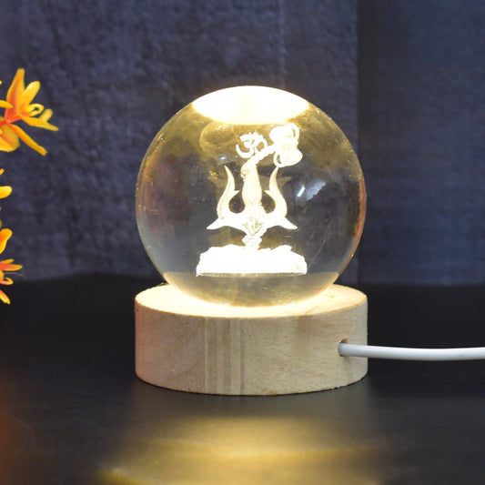 3D Crystal Ball lamps 3D Crystal Ball Night Light (1 Pc) Your Brand