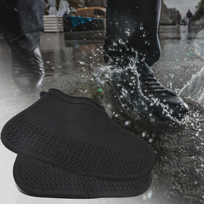 Non-Slip Silicone Rain Reusable Anti skid Waterproof Fordable Boot Shoe Cover (Small Size/ 1 Pair) Your Brand