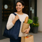 Reusable Grocery Bags - Reusable Bags With Handles (1 Pc / Mix Color)