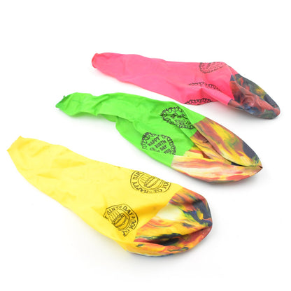 Big Size Balloons Kinds of Rainbow Party Latex Balloons (3 Pcs Set