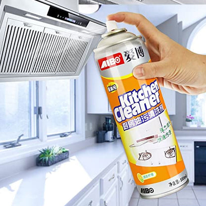Multipurpose Bubble Foam Cleaner Kitchen Cleaner Spray Oil & Grease Stain Remover Chimney Cleaner Spray Bubble Cleaner All Purpose Foam Degreaser Spray (500 Ml) Your Brand