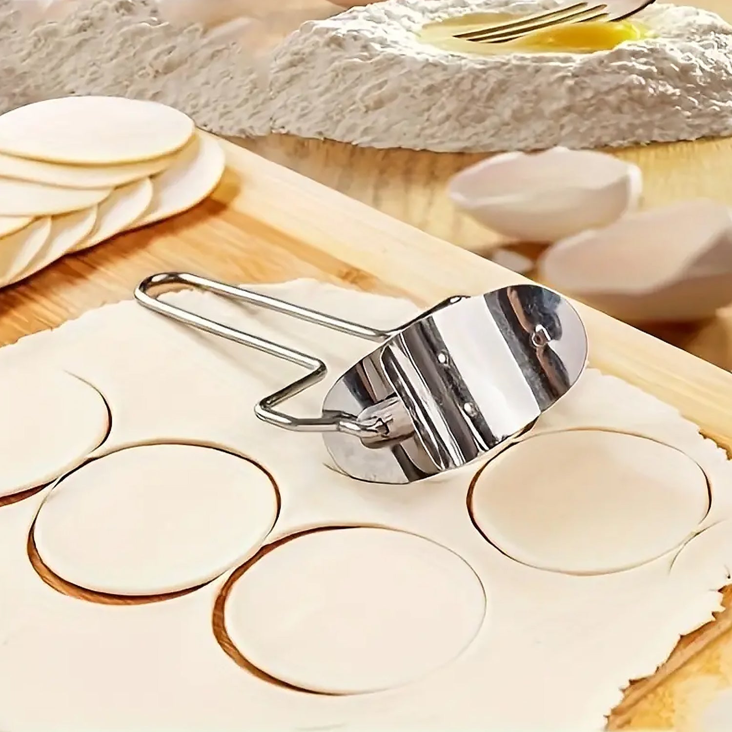 Puri Cutter Stainless Steel Roller Machine for Baking Tools Your Brand