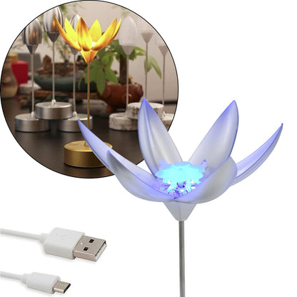 Lotus Flower Lamp with Music, Touch Open and Close, USB Rechargeable (1 Pc / Only One Color) Your Brand