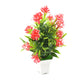 Wild Artificial Flower Plant for Home & Office Decor (1 Pc, Cute Pot)