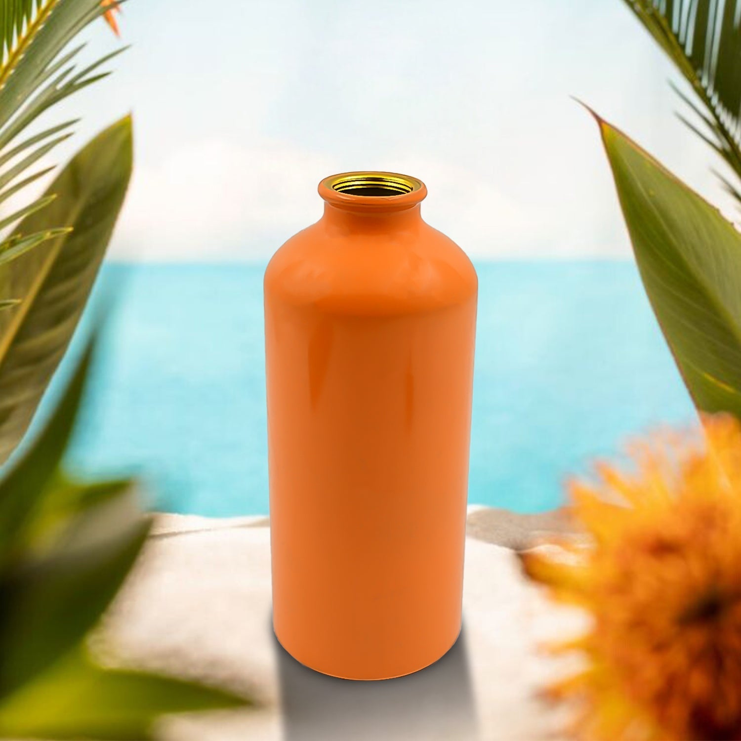 Aluminium Sports Water Bottle, 1 Pc (Capacity 400 ML Approx) Your Brand