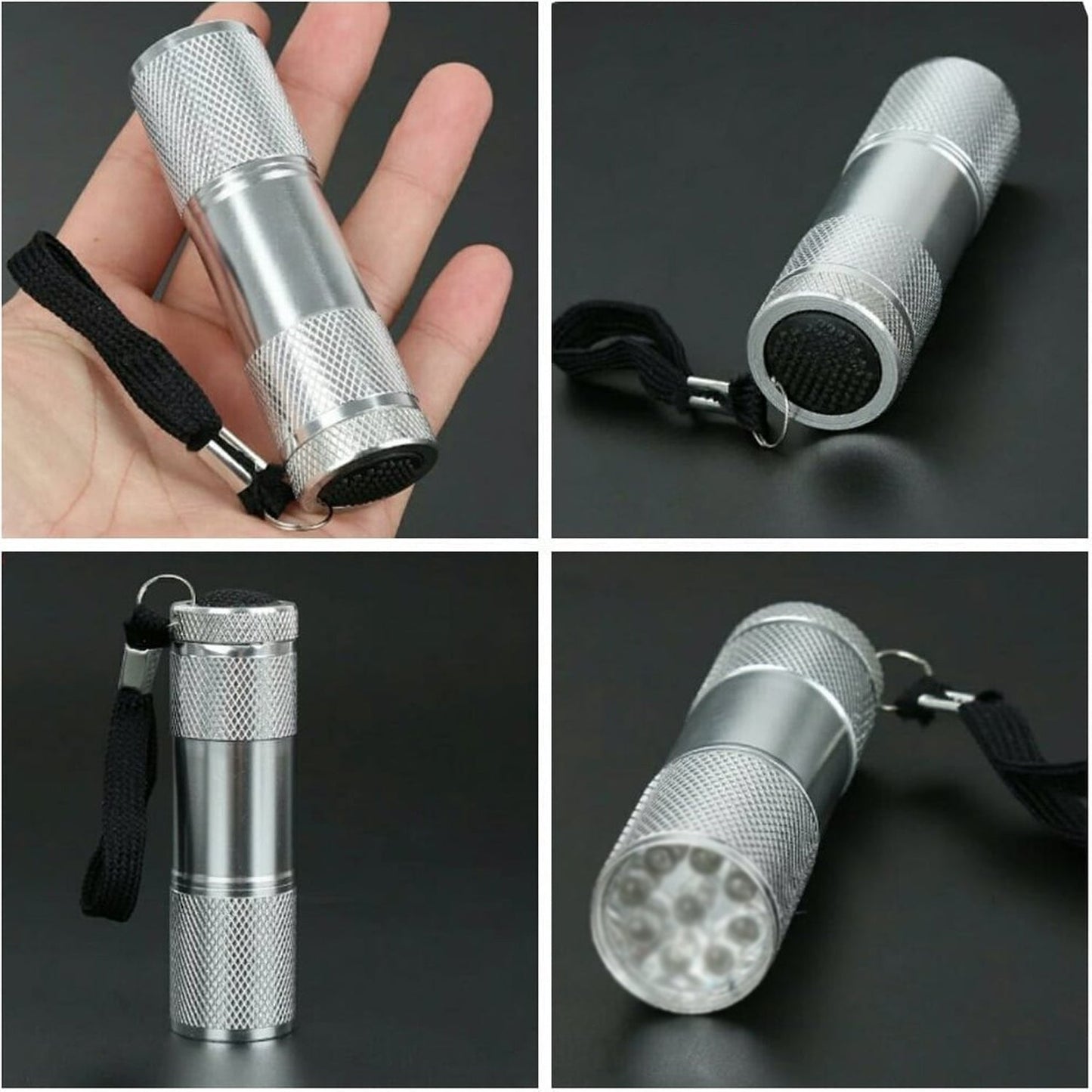 Portable Mini Torch, Super-Bright Mini 3 LED Bulb Pocket Torches - Small Keyring Torch Flashlight for Camping, Hiking, DIY, Travelling, Outdoors and More 3 Battery operated (Battery not included / 1 pc / Mix Color ) Your Brand
