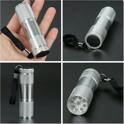 Portable Mini Torch, Super-Bright Mini 3 LED Bulb Pocket Torches - Small Keyring Torch Flashlight for Camping, Hiking, DIY, Travelling, Outdoors and More 3 Battery operated (Battery not included / 1 pc / Mix Color ) Your Brand