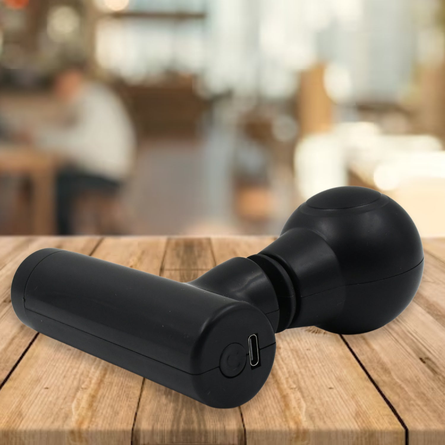 Black Mini Pocket Size Massager, Full Body Massager, Cordless One Button Operation for Body Pain & Relaxation Your Brand