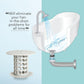Universal Tub Drain Hair Catcher Strainer (1 Pc)