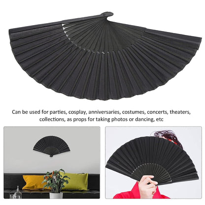Folding Handheld Pretty Hand Fan Wedding Party Accessory Pocket Sized Fan For Wedding Gift, Party Favors, DIY Decoration, Summer Holidays (1 Pc) Your Brand