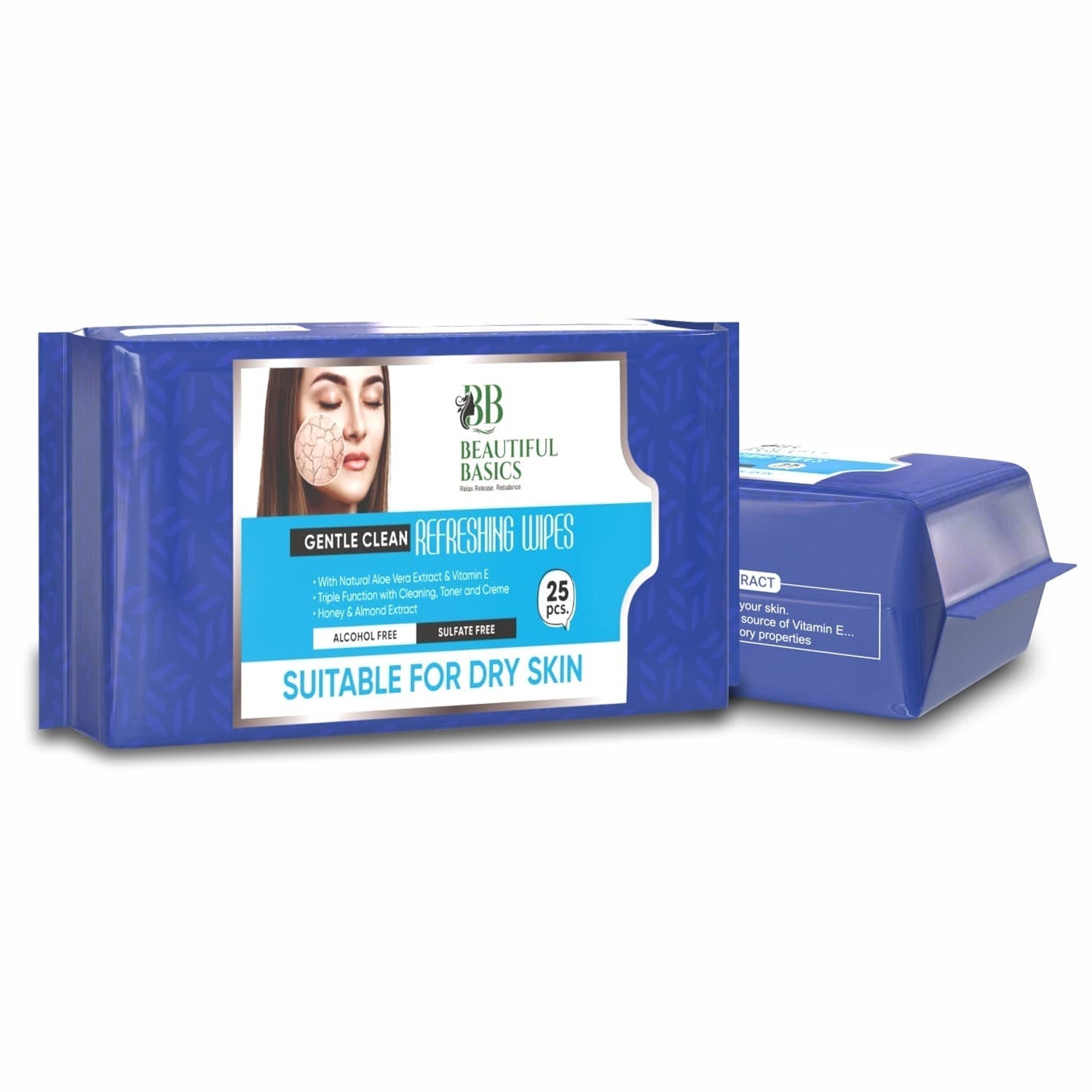 Refreshing Wet Wipes for Face | Facial Cleansing | Refreshing & Skin Hydration| Soothing for skin | pH Balance & Alcohol Free | Nourishing with Fruit extract | 25 Wipes Your Brand