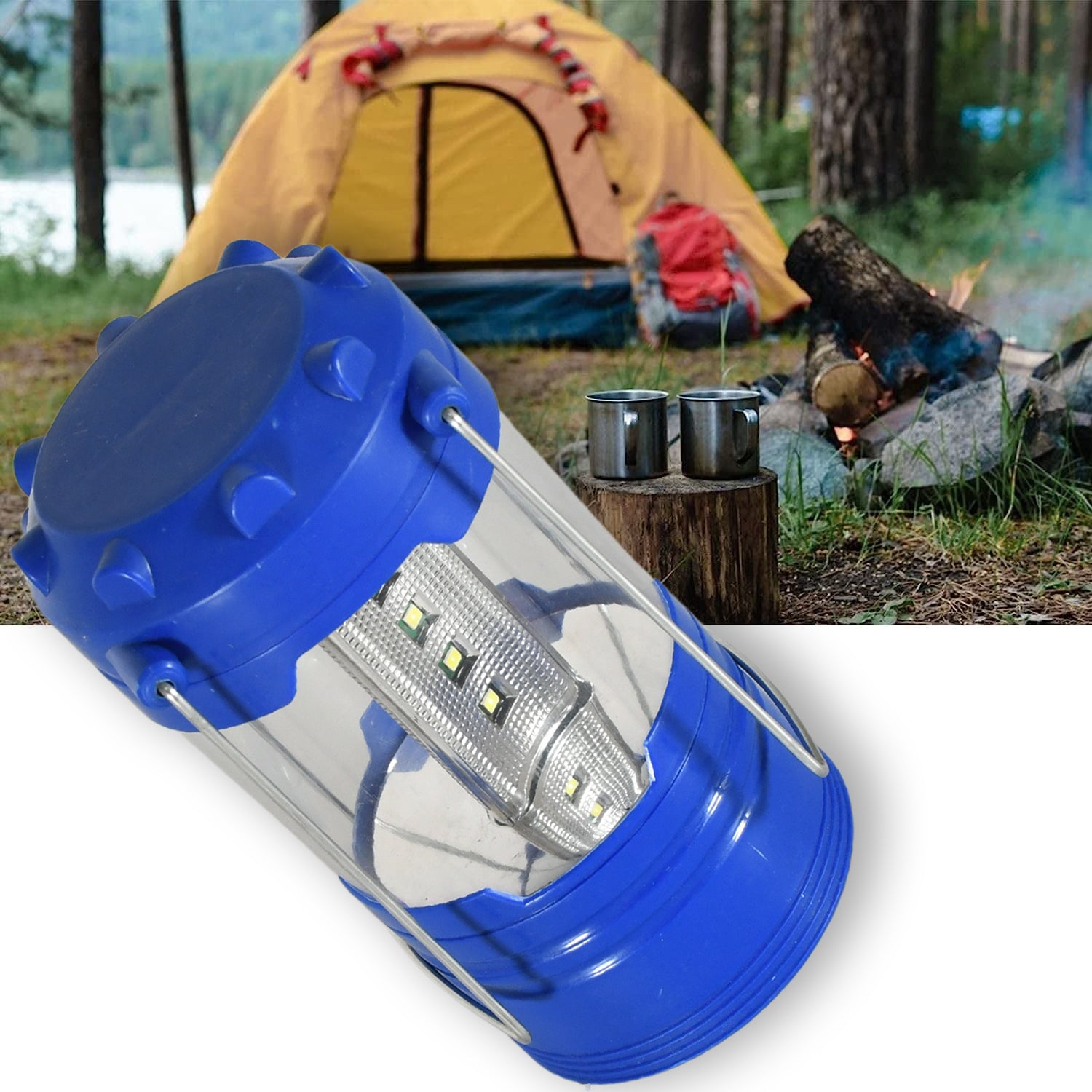 Camping Lanterns, White Light Safe Durable Tent Light Portable and Lightweight for Hiking Night Fishing for Camping, Waterproof Battery, Battery operated Light (Battery Not Included) Your Brand