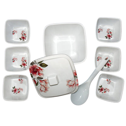 Hector High Quality Dinning Dinner / Pudding Set (9 Pcs set) Your Brand
