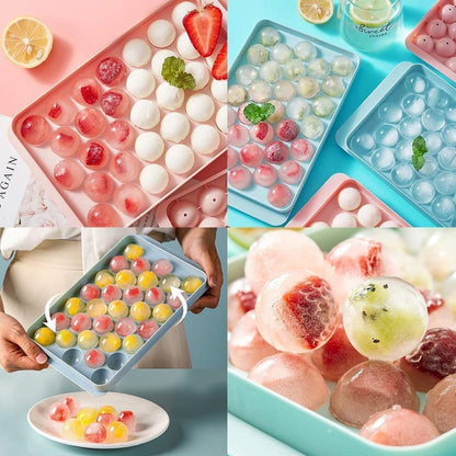 Plastic Round BPA Free Reusable Ice Cube Ice Ball Mold / Lollipop Candy Maker (20x12cm) Your Brand
