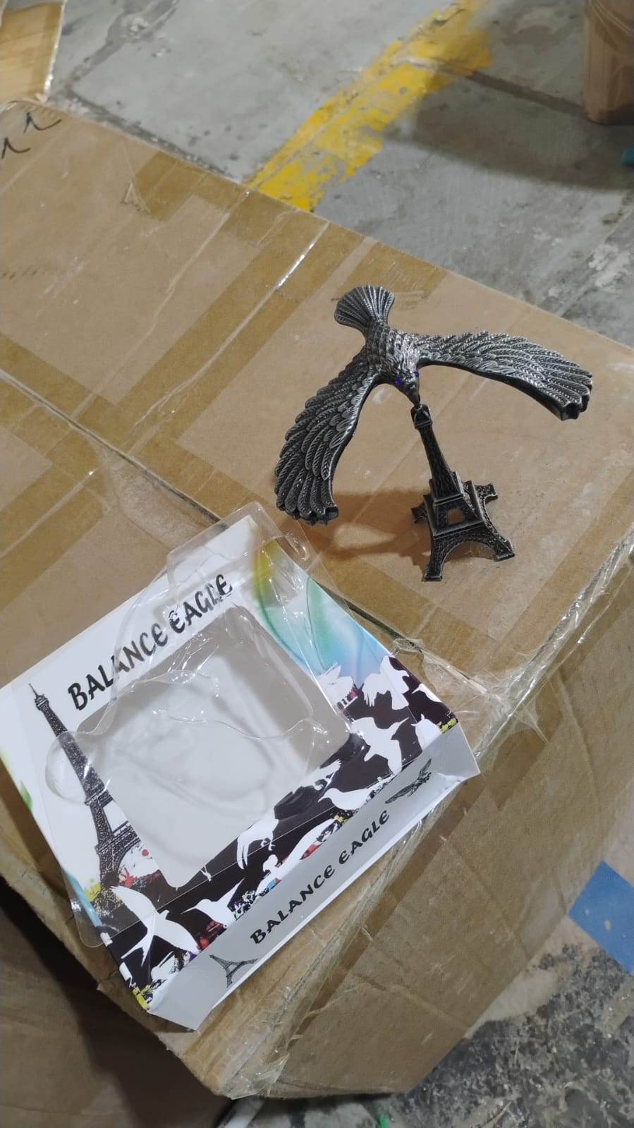 Balancing Bird Metal Eiffel Tower Statue Balance Eagle Toy (1 Set) Your Brand