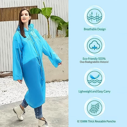 Fashion Portable Adult Rain Coat (1pc) Your Brand