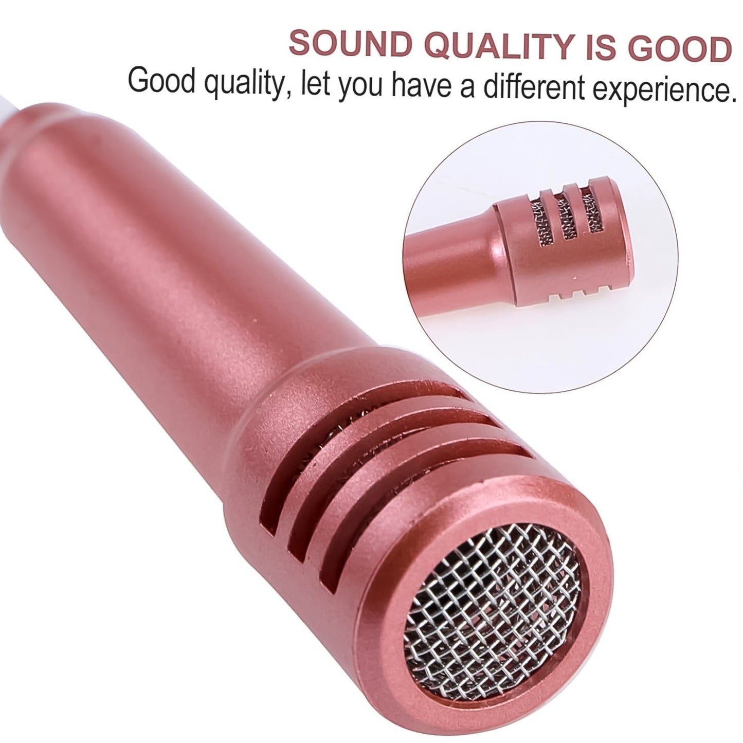 Mini Microphone Mic with Earphone for Voice Recording, Mike Mic Microphone with Handsfree for Mobile Computer, Headphone Handfree Earphone Usb Microphone Vocal Gift Miniature Children (1 Pc) Your Brand