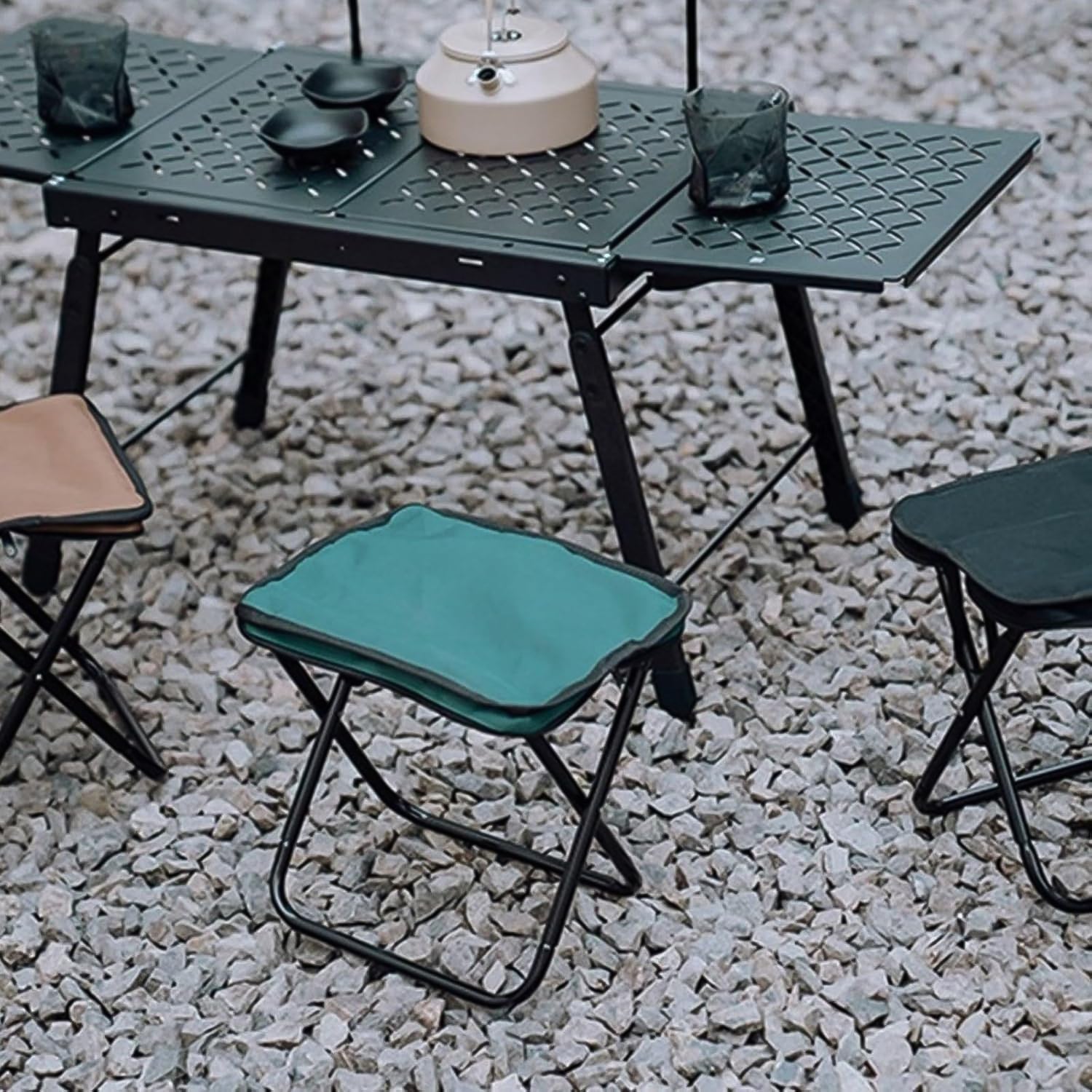 Folding Camping Stool Collapsible Camp Stool Portable Seat Travel Little Stools (1 Pc) Your Brand