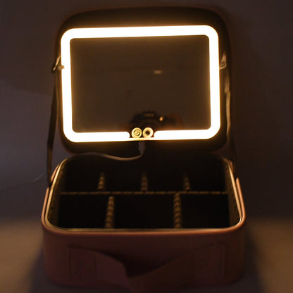 Premium LED Light Makeup Organizer Box (1 Pc / Mix Color)