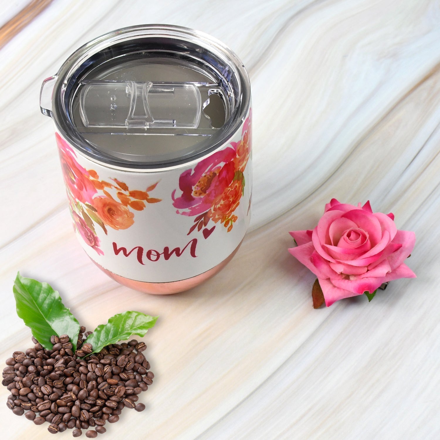 Stainless Steel Vacuum Insulated Mug with Lid (1 Pc / Mix Design & Color) Your Brand