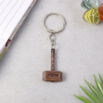 Metal Hammer Shape Keychain (1 Pc)