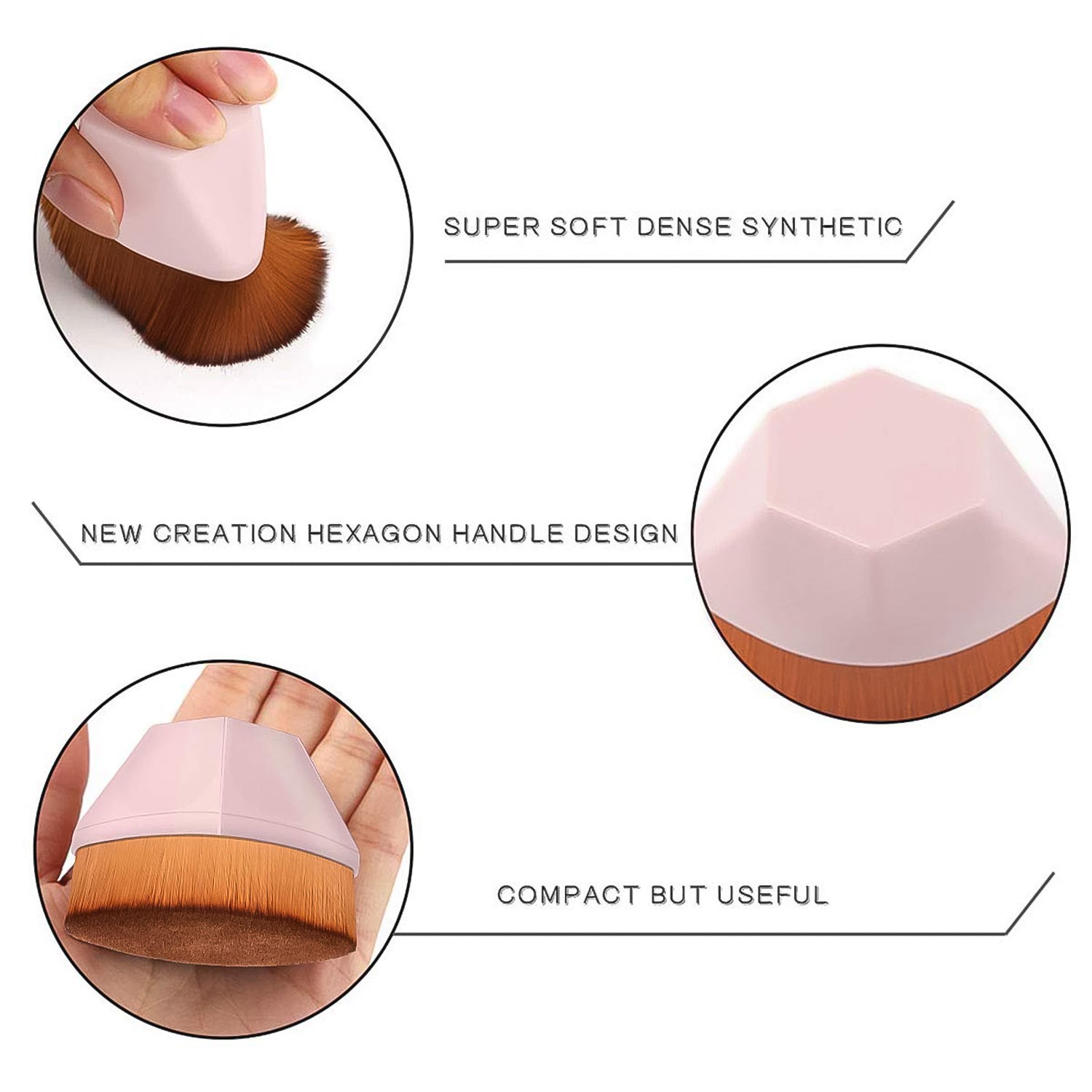 Foundation Makeup Brush,&nbsp;Perfect Makeup Brush Portable Case (1 Pc) Your Brand