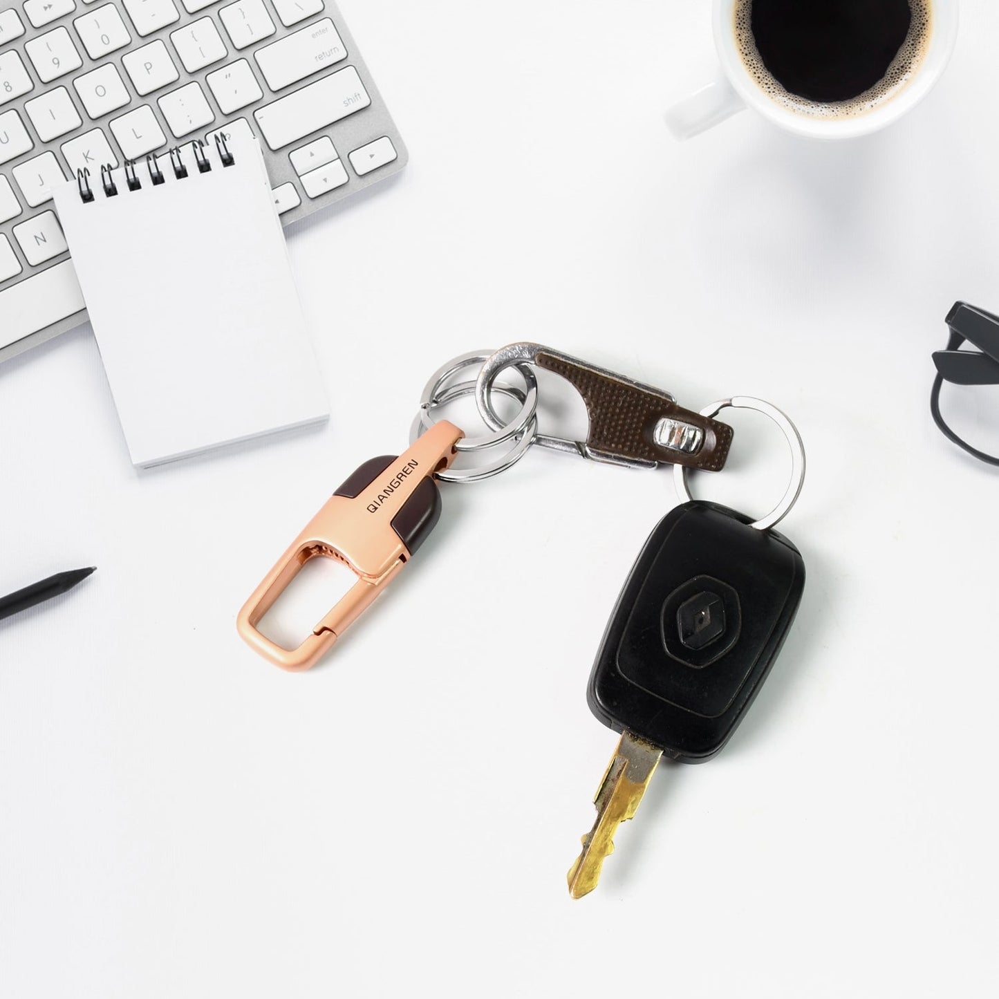 Heavy Duty Stainless Steel Luxury Car, Bikes Key Holder, Keychain, Key chain  (1 Pc / Mix Design) Your Brand