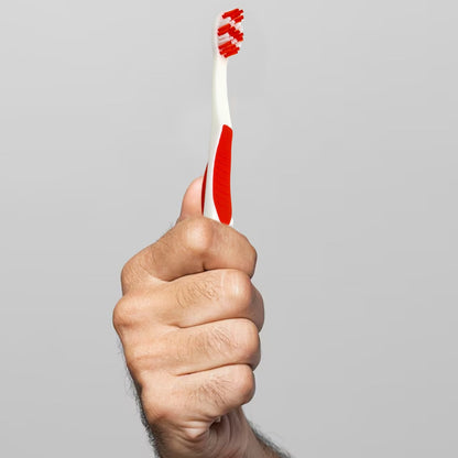 Soft Toothbrush With Plastic Round Box for Men and Women, Kids, Adults Plastic Toothbrush (10 pcs Set) Your Brand