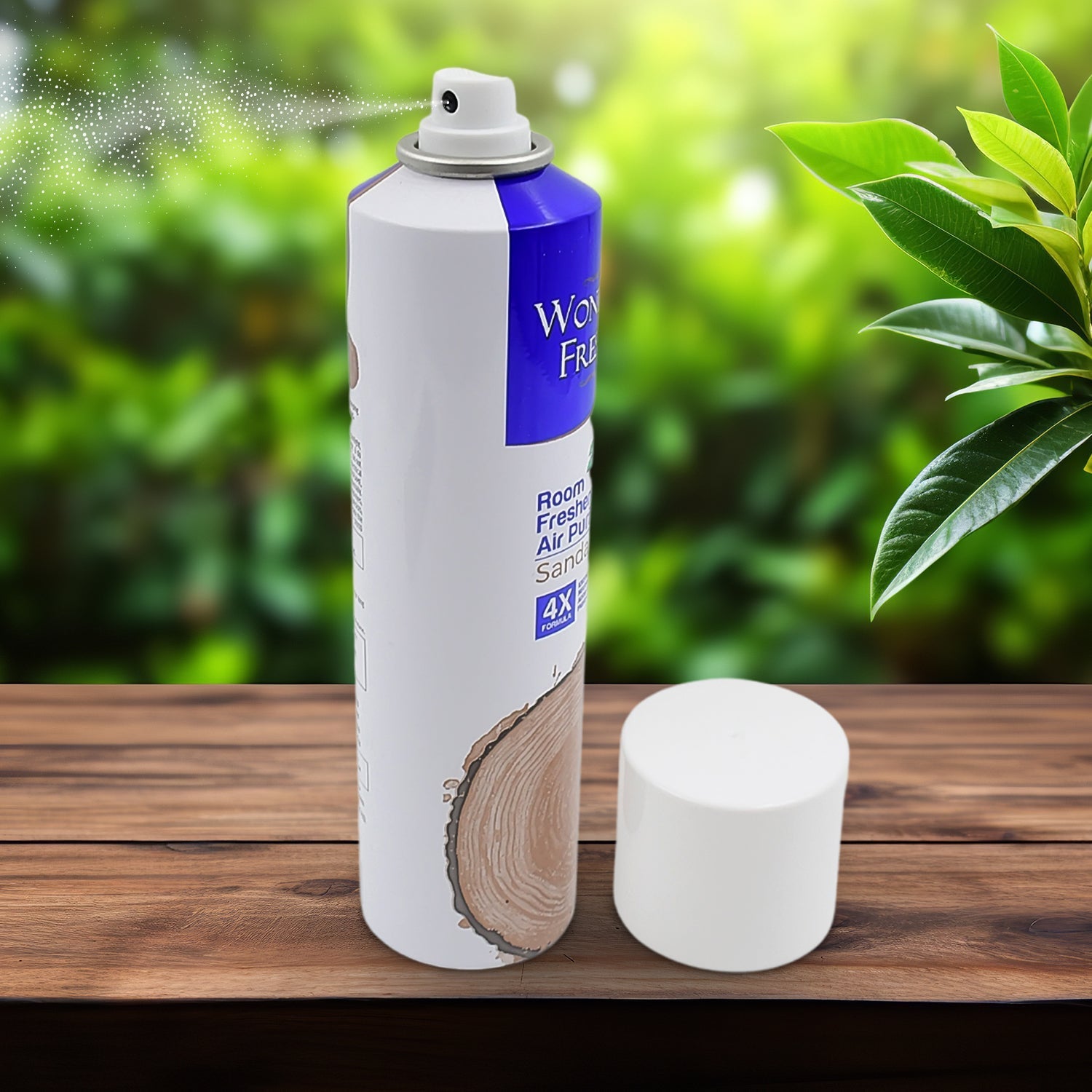 Fresh Air Freshener Spray, Sandalwood Fragrance | Long Lasting Fragrance for Home & Office (Mix Fragrance /  125 Gm) Your Brand
