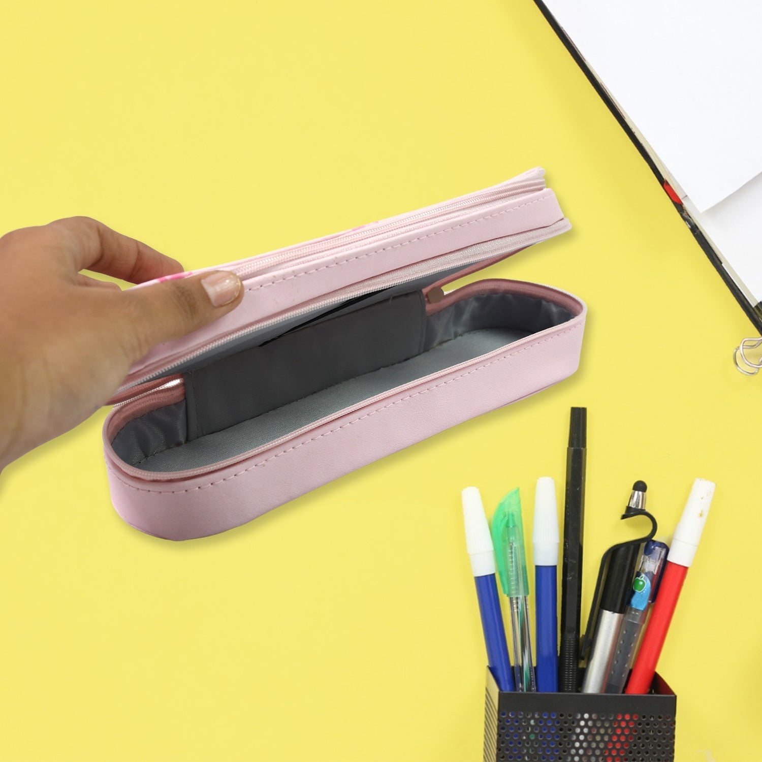 Double Layer Large Capacity With Multi-Functional Pencil Case (1 Pc) Your Brand