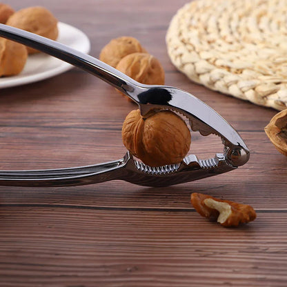 SMALL WALNUT CRACKER, LUXURY DIE CAST STAINLESS ALLOY NUT CUTTER WALNUT CLAMP PLIER PORTABLE SMART WALNUT AKHROT HOUSEHOLD OPEN CORE PLIERS FOR ALL NUTS Your Brand