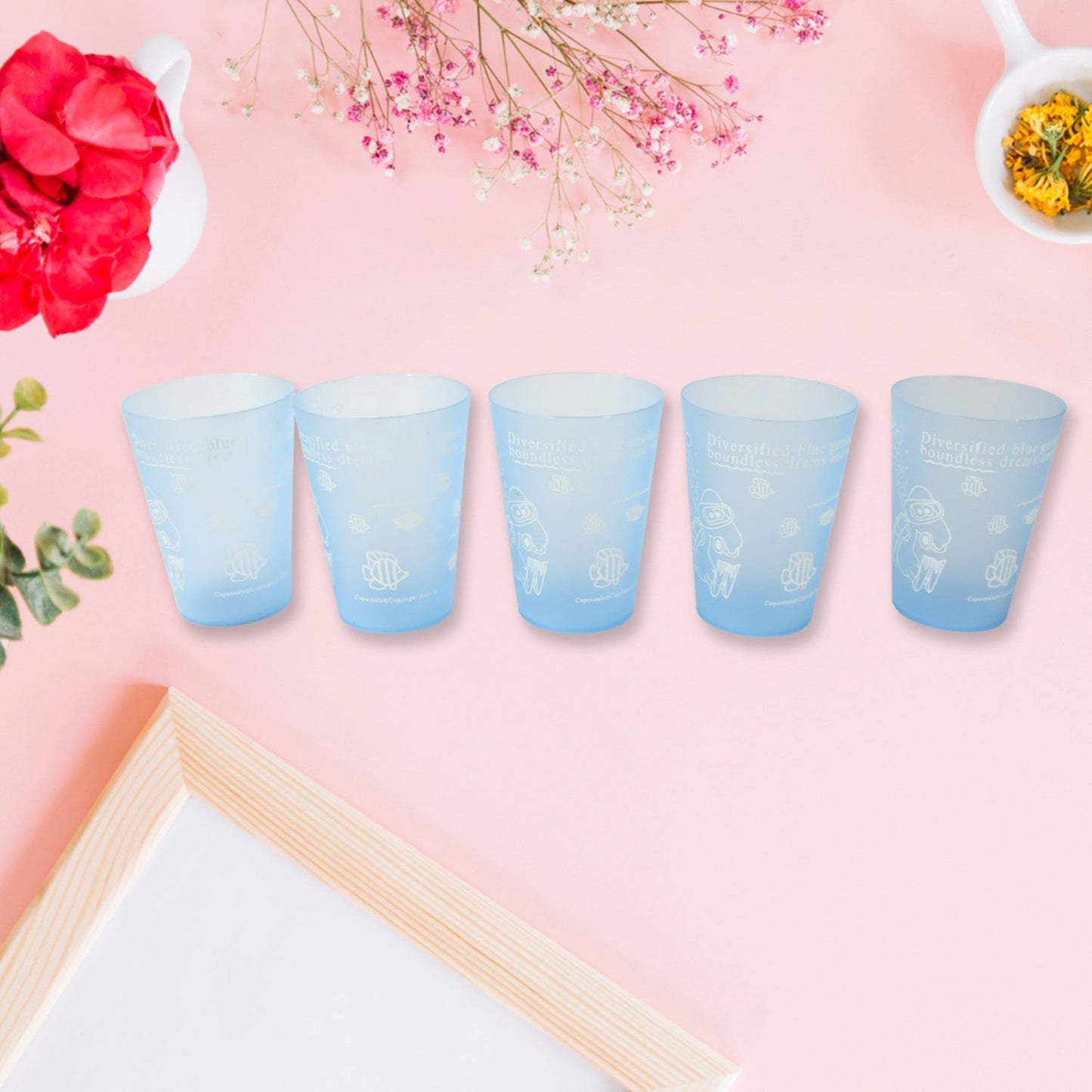 PLASTIC LIGHTWEIGHT GLASS REUSABLE DRINKING GLASS DISHWASHER SAFE BEVERAGE GLASSES FOR KITCHEN WATER GLASSES (10 Pc Set) Your Brand