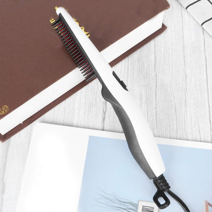 Electric Hair Straightening Comb Portable Straight Beard Comb (1 Pc) Your Brand