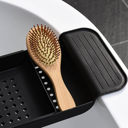 Retractable Bath Caddy, Retractable Bathtub (78 Cm Long Adjust / 1 Pc / With Brown Box) Your Brand