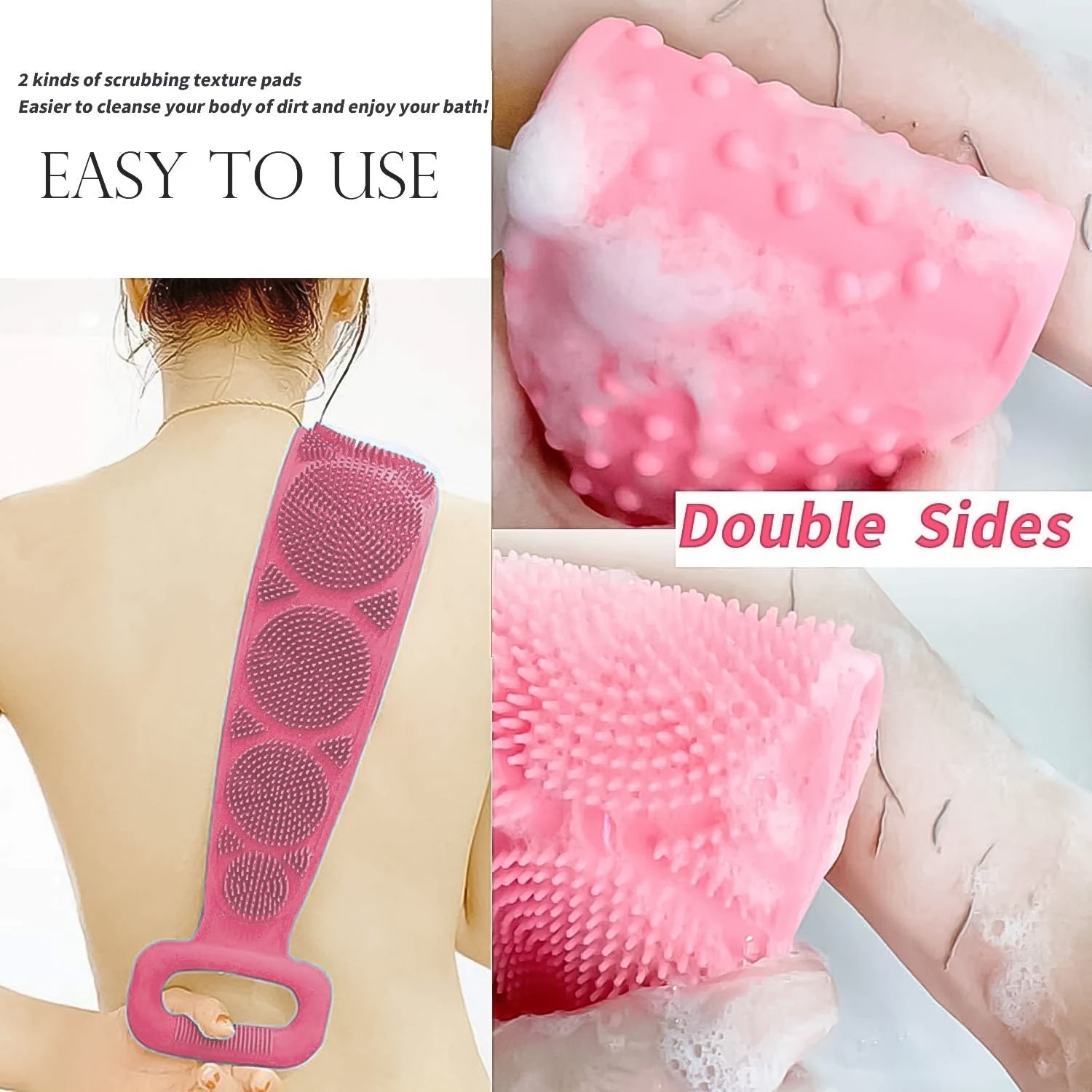 Silicone Bath Body Brush / Scrubber With Color Box (1 Pc / Mix Color) Your Brand