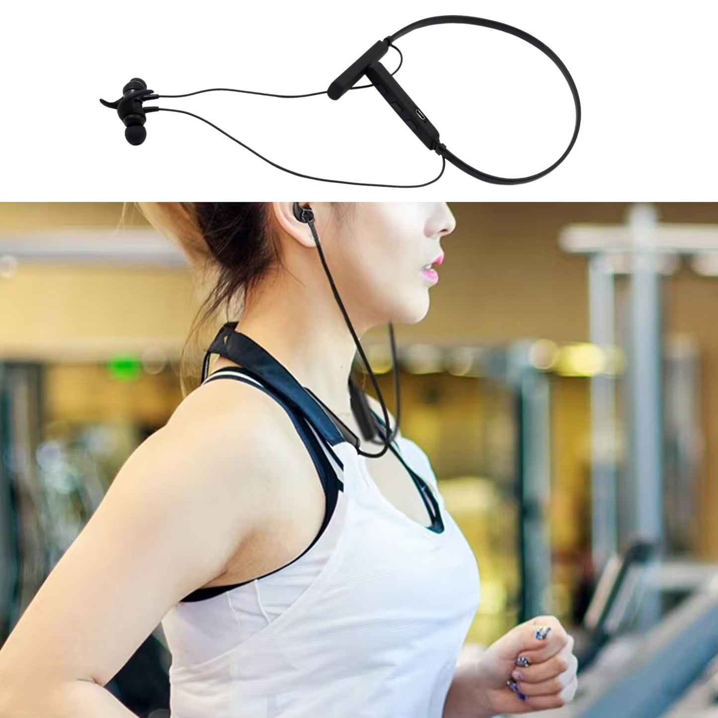 Wireless Bluetooth Earphone with Mic and Call Function With Micro USB (1 Pc) Your Brand