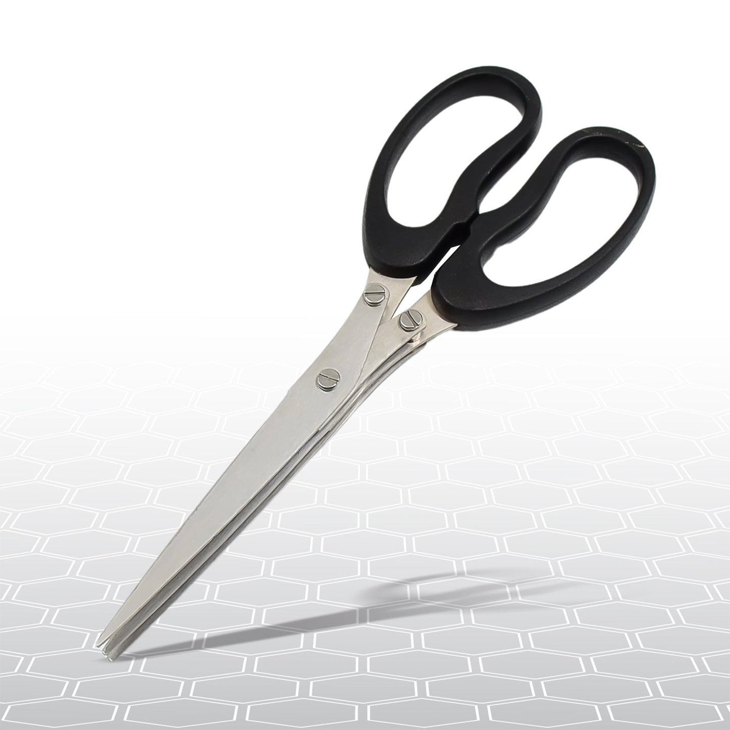 Multifunction Vegetable Stainless Steel Herbs Scissor With 3 Blades (1 Pc) Your Brand