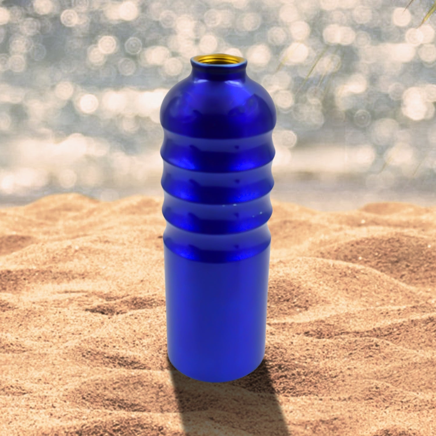 Aluminium Sports Water Bottle, 1 Pc (Capacity 500 ML Approx) Your Brand