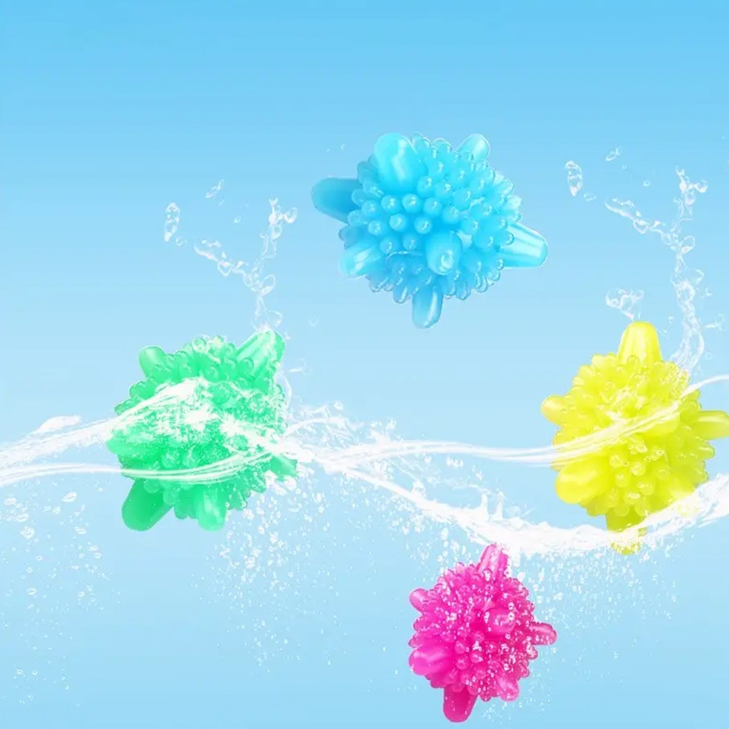 Soft Star Washing Machine, Laundry Dryer Balls Laundry Ball for Household Cleaning Washing Machine Clothes Softener (10 Pcs / Multi Color) Your Brand