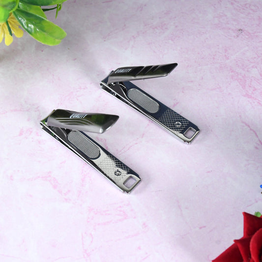 Stainless Steel Folding Portable Large Nail Clippers with Nail File (1 Pc) Your Brand