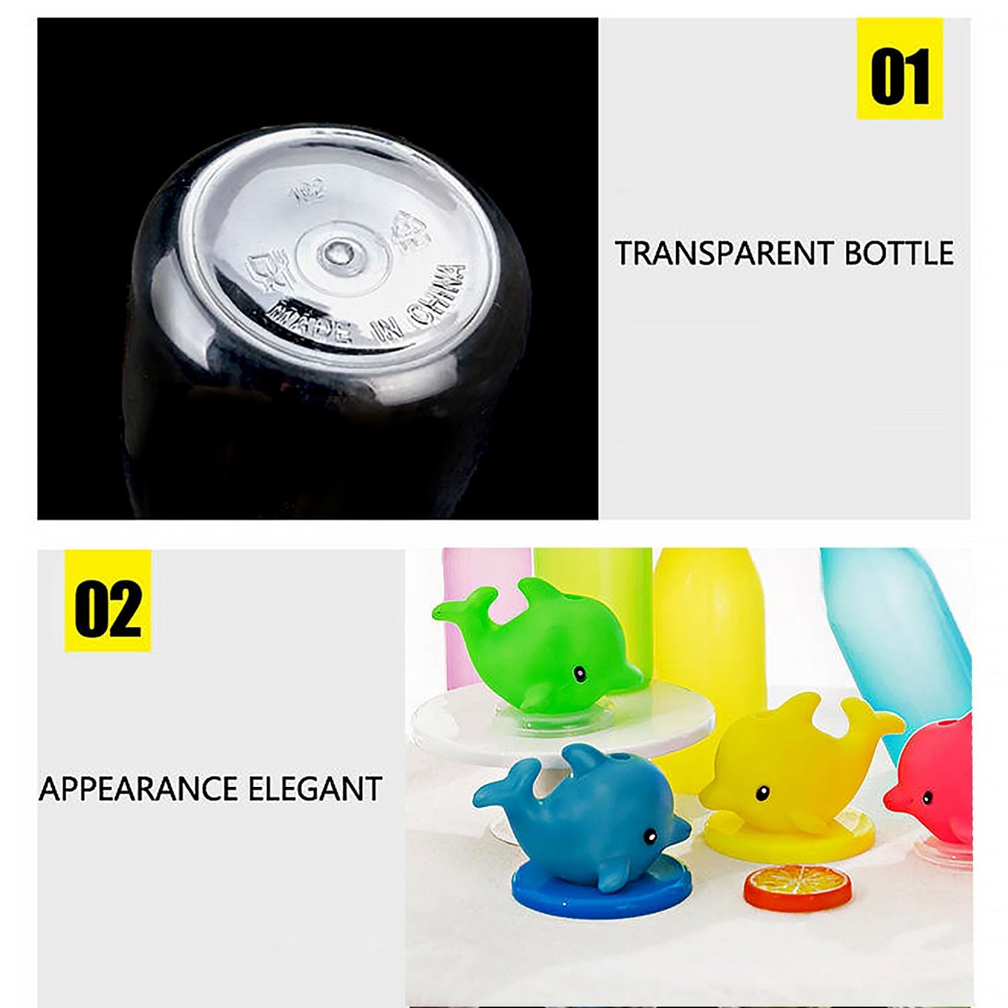 Party Props Birthday Return Gifts For Kids |Animal Shape Straw Sipper Bottle For Kids|Kids Return Gifts For Birthday|Straw Bottle For Kids Multicolor Your Brand