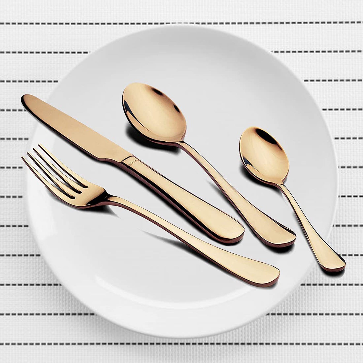 Kitchen Tableware / Flatware Sets Kitchen Forks Spoons with Gift Box (24 Pcs Set) Your Brand