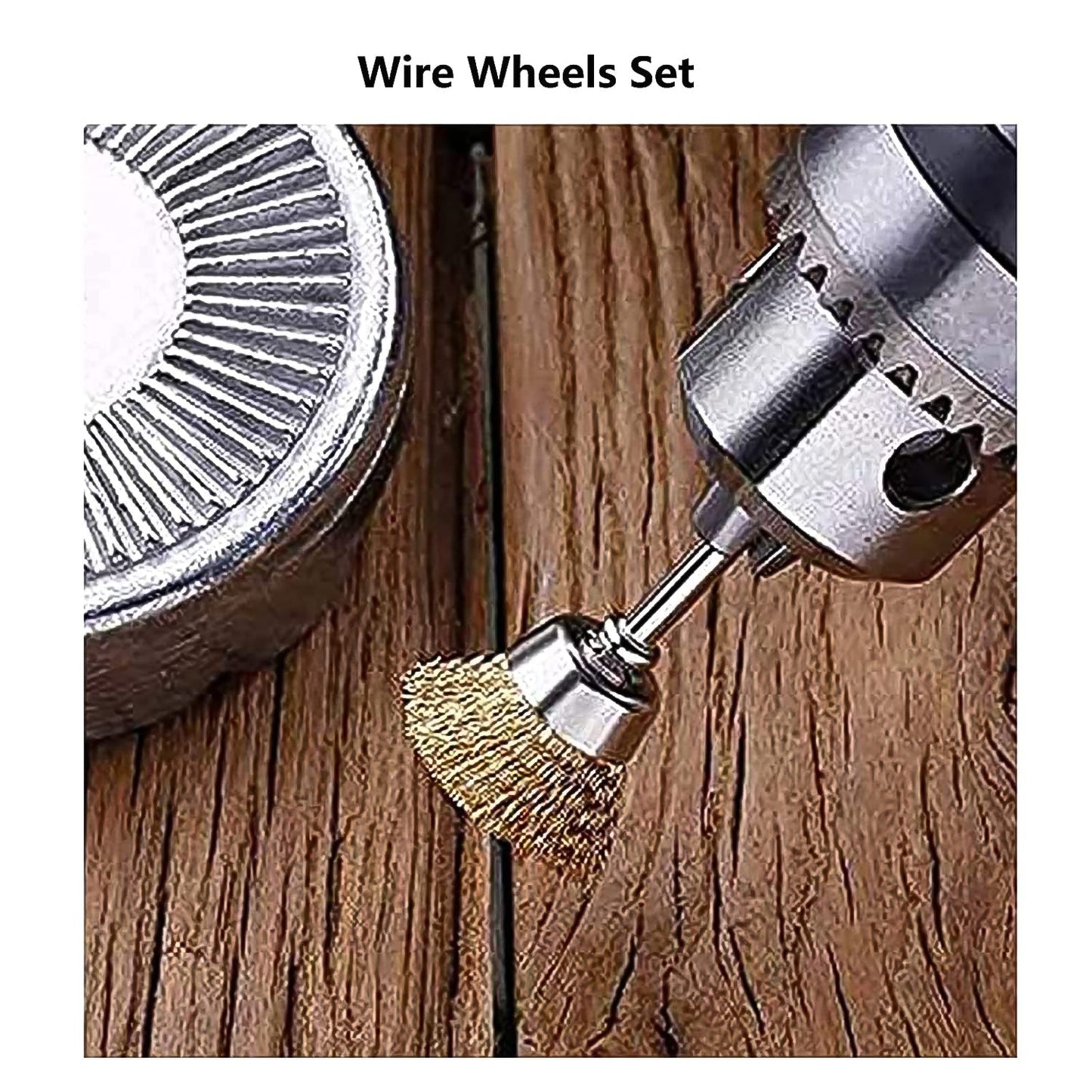 Brass Wire Wheels, 3 Pcs Brass Wire Wheels, Rust Removal Tool Your Brand