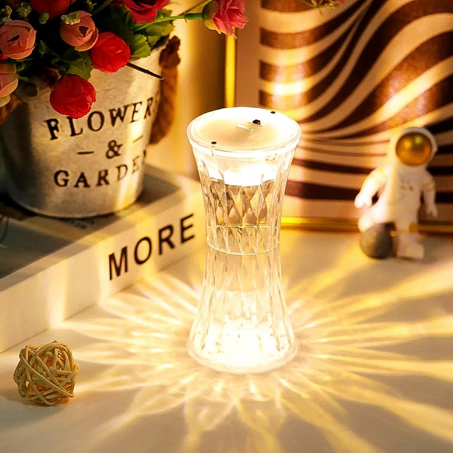 Crystal Lamp, Universal Night Light, Soft Lighting (1 Pc) Your Brand