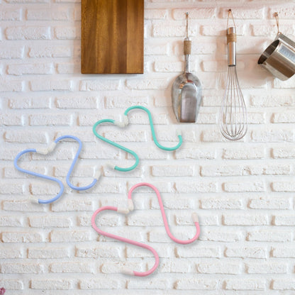 S Shape Metal Hooks for Hanging, Heavy Duty S Shaped Hooks for Hanging Clothes, Metal Hooks for Kitchen, Wardrobe, Work Shop, Bathroom, Garden, Office (6 Pcs Set) Your Brand