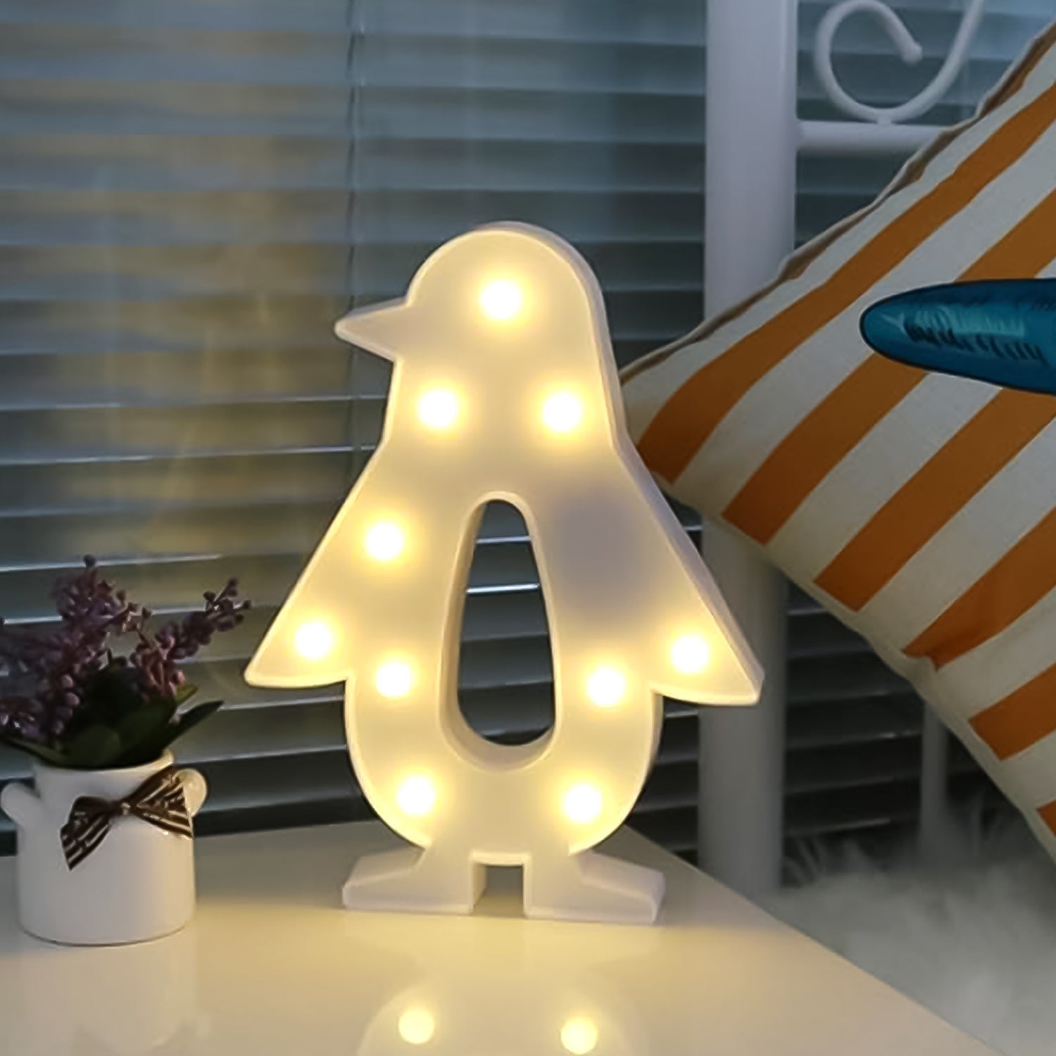 Penguin Shaped Light LED Light Kids Room (1 Pc / Battery Not Included) Your Brand